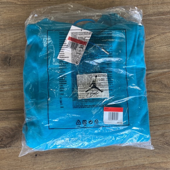 Jordan Essentials Flight Hoodie Teal Mens size L XL - Picture 7 of 7